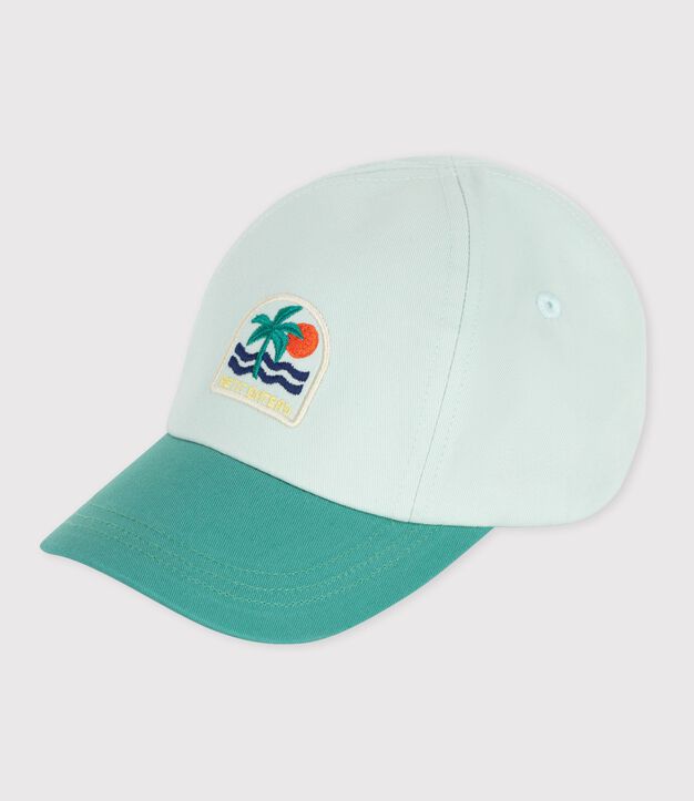 Sombrero de algod&oacute;n para beb&eacute; azul/multicolor