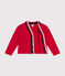 Cárdigan de muletón de niño rojo CORRIDA