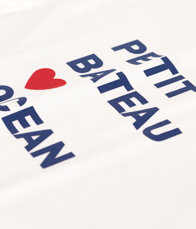 Camiseta Boxy de algod&oacute;n para mujer blanco