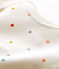 Body de bebé largo en punto para niña blanco MARSHMALLOW/blanco MULTICO