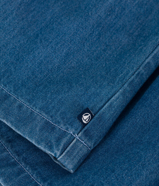 Vestido vaquero ligero sin mangas para bebé azul DENIM CLAIR