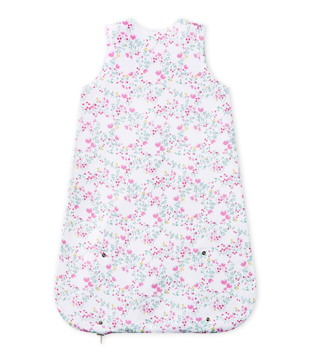 Saco reversible para beb&eacute; ni&ntilde;a blanco/multicolor