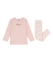 Pijama infantil de algodón rosa SALINE/blanco MULTICO