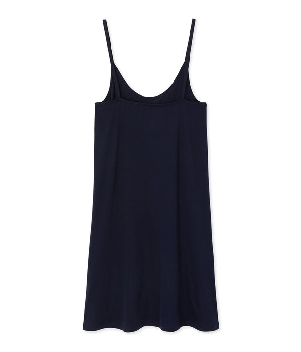 Chemise &agrave; bretelles femme en coton l&eacute;ger azul