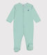 Pijama de algodón a rayas para bebé