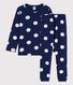 Pijama de lunares de algodón orgánico infantil unisex