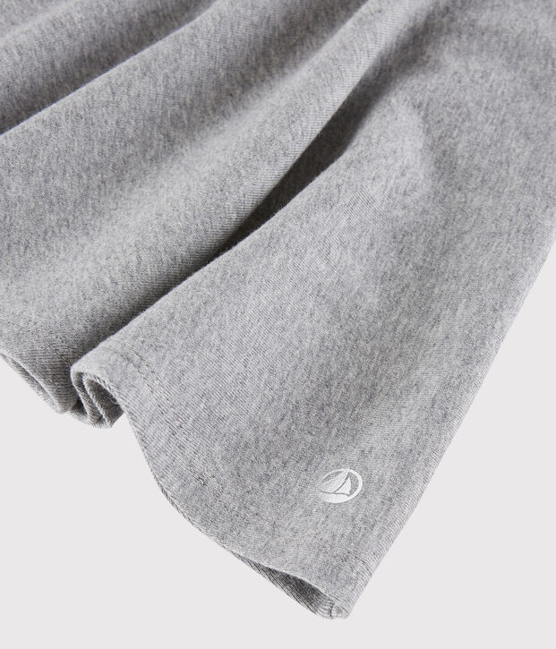 Falda de punto para ni&ntilde;a gris