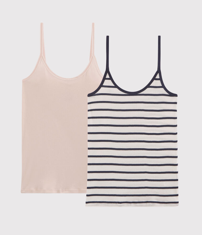 Lote de 2 camisas de tirantes para mujer multicolor