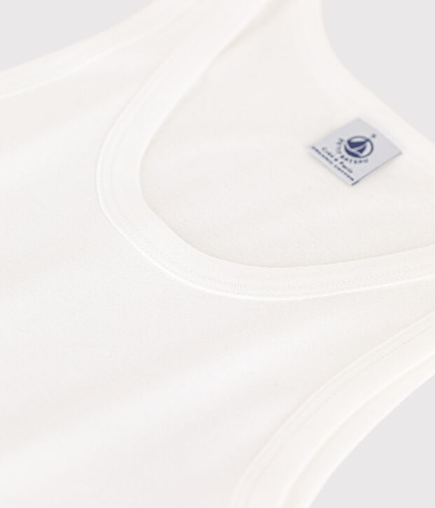 Camiseta de tirantes L'ICONIQUE de algod&oacute;n biol&oacute;gico de mujer blanco