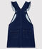 Vestido peto vaquero de niña azul DENIM BLEU FONCE