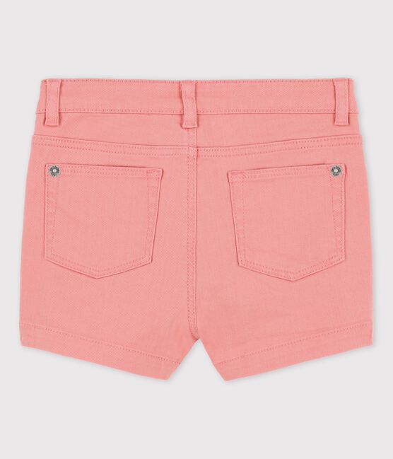Shorts de tejido vaquero para niña rosa PAPAYE