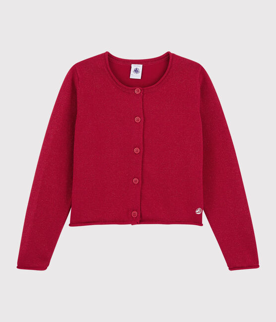 Cárdigan de algodón para niña rojo TERKUIT BRILLANT