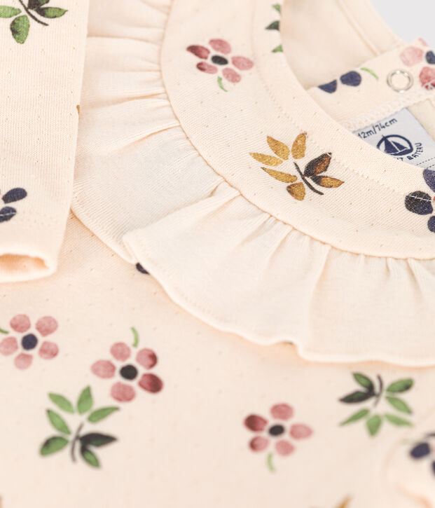 Blusa de t&uacute;bico para beb&eacute; crudo/multicolor