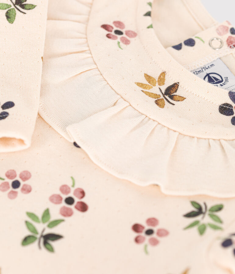 Blusa de t&uacute;bico para beb&eacute; crudo/multicolor