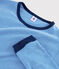 Pijama de mil rayas unisex con punto azul RUISSEAU/blanco MARSHMALLOW