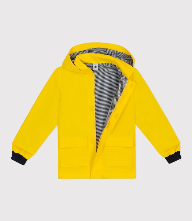 Chubasquero ic&oacute;nico de PU para ni&ntilde;os (unisex) amarillo