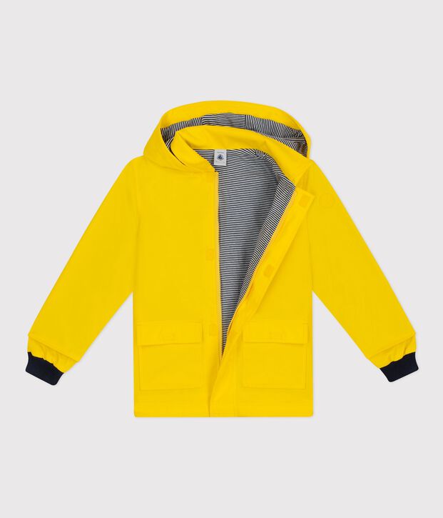 Chubasquero ic&oacute;nico infantil amarillo