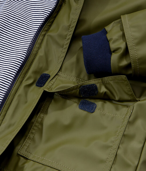 Impermeable infantil unisex verde