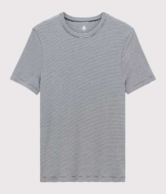 Camiseta de manga corta para hombre azul SMOKING/blanco MARSHMALLOW