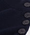 Jersey de punto inglés de algodón para mujer azul SMOKING
