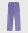 Pantal&oacute;n infantil de terciopelo violeta