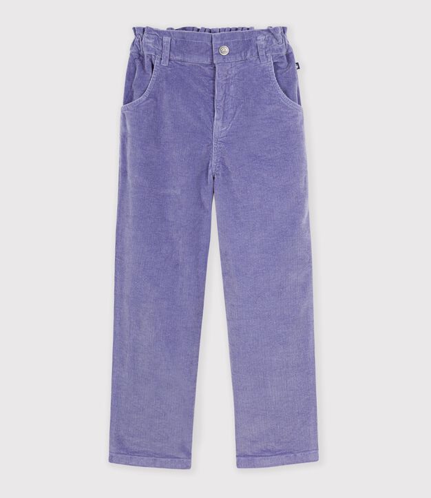 Pantal&oacute;n infantil de terciopelo violeta