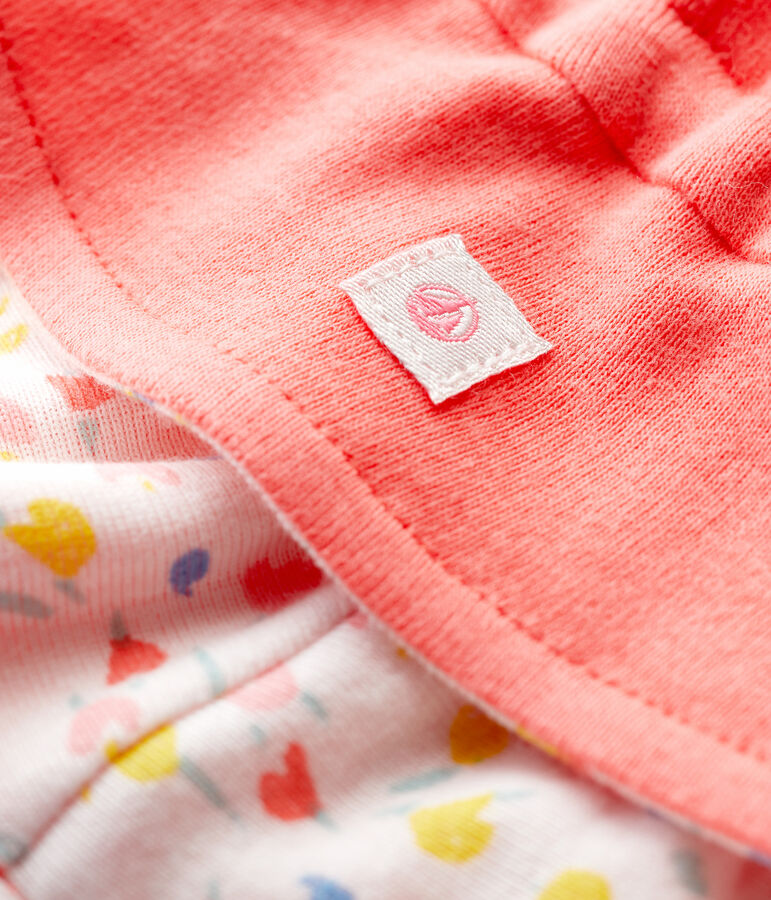 Gorro bob de beb&eacute; de rizo de algod&oacute;n org&aacute;nico naranja