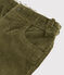 Pantalón de terciopelo de bebé. verde MILITARY