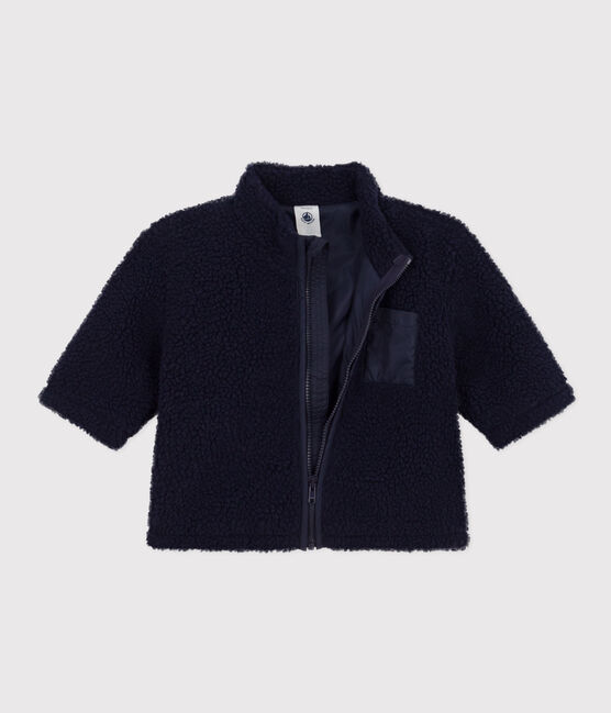 Chaqueta de sherpa de bebé azul SMOKING