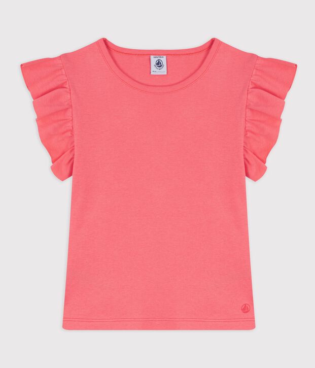 Camiseta infantil lisa de manga corta de algod&oacute;n FLAMAND