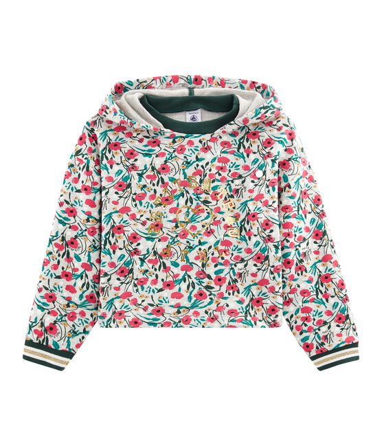 Sudadera de niña gris BELUGA/blanco MULTICO