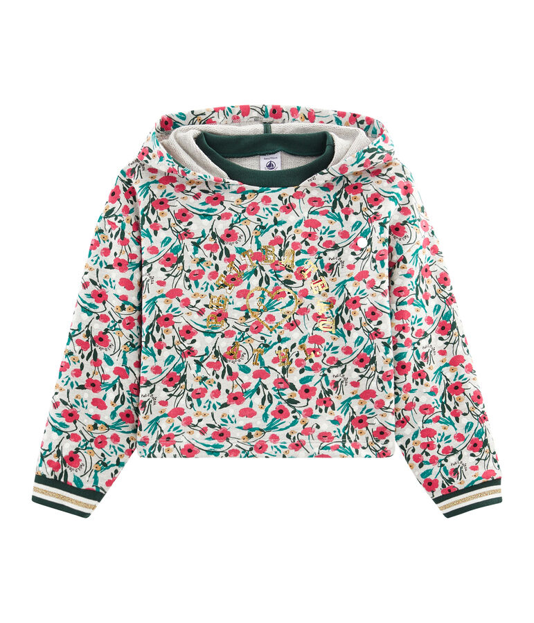 Sudadera de ni&ntilde;a gris/multicolor