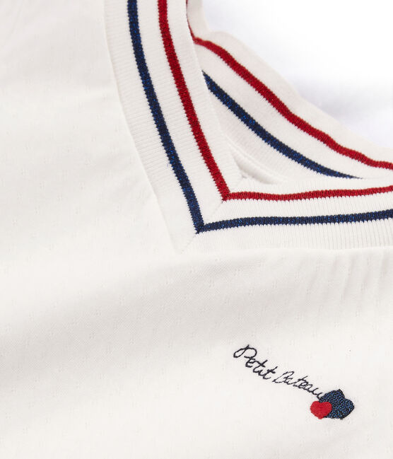 Blusa infantil para niña blanco MARSHMALLOW