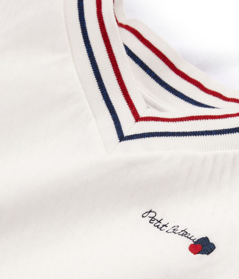 Blusa infantil para ni&ntilde;a blanco MARSHMALLOW