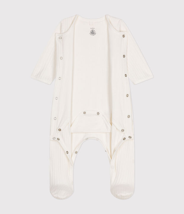 BODYJAMA UNISEX DE TERCIOPELO blanco