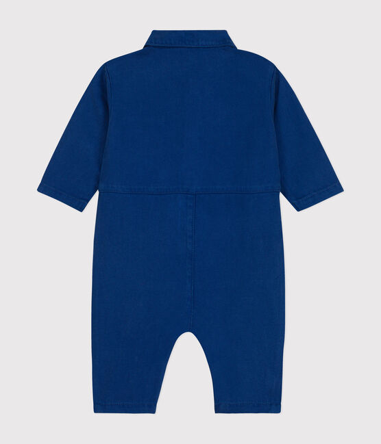 Mono largo de algodón lyocell para bebé azul INCOGNITO