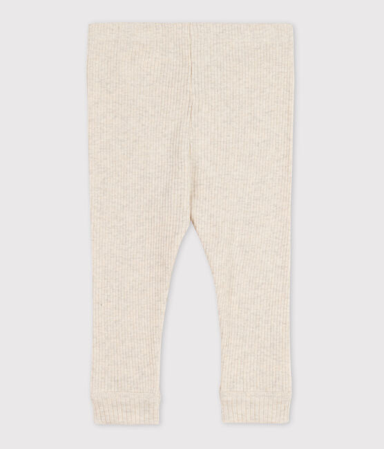 «Leggings» de punto calado de bebé beige MONTELIMAR CHINE