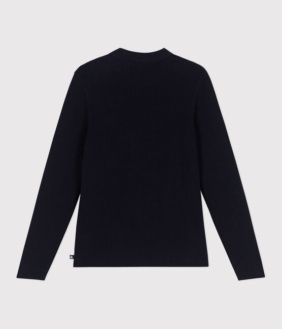 Jersey marinero de algodón liso para mujer azul SMOKING