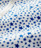 Pelele sin pies de punto tubular con estrellas azules para bebé blanco MARSHMALLOW/azul MAJOR