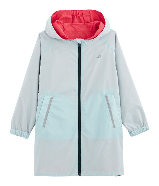 Cortavientos reversible infantil unisex rosa GROSEILLER/azul CRYSTAL