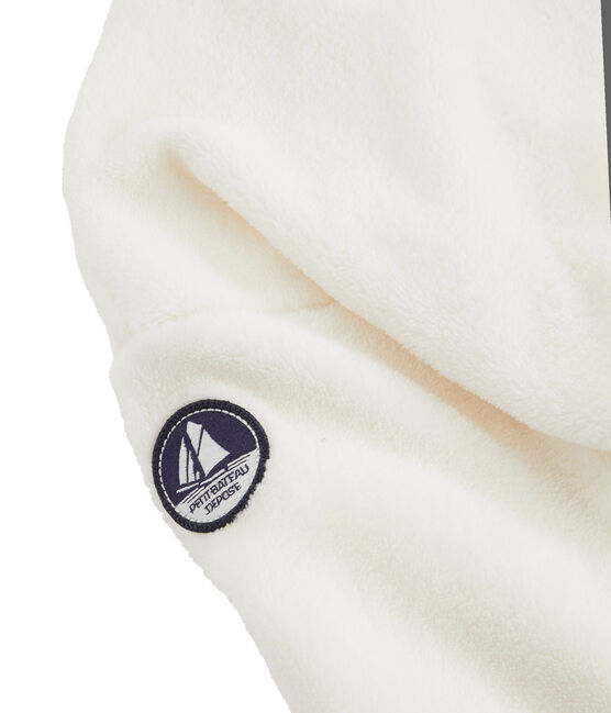Sudadera polar de borreguillo para niño blanco MARSHMALLOW