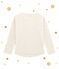 Camiseta de manga larga para niña blanco MARSHMALLOW/amarillo DORE