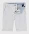 Bermudas de mil rayas de niño gris GRIS/blanco MARSHMALLOW
