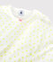 Pijama de lunares amarillos de algodón de niña blanco MARSHMALLOW/ SUNNY