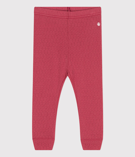 Leggings de algodón calado para bebé rosa PAPI