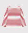 Marinera de punto de niña blanco MARSHMALLOW/rojo TERKUIT