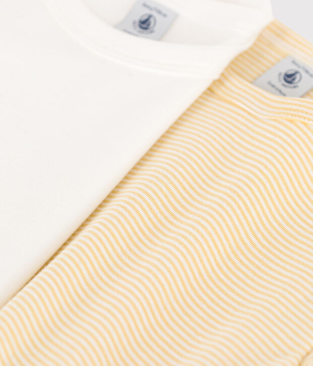 Juego de 2 camisetas de algod&oacute;n de manga larga para ni&ntilde;o multicolor