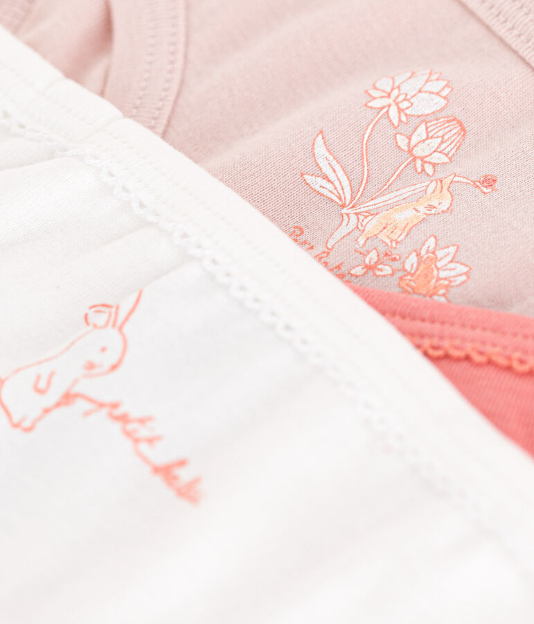 Juego de 3 braguitas de ni&ntilde;a de algod&oacute;n multicolor