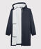 Chubasquero largo y ligero de material reciclado unisex azul SMOKING