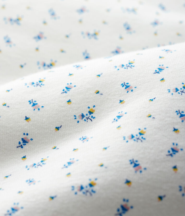 Saco de punto de tejido acanalado para beb&eacute; blanco/multicolor